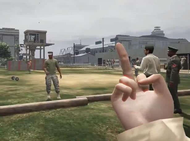 Gta5 挑釁軍事基地內部的士兵和軍官 這樣尋求刺激真的好嗎 遊戲内參