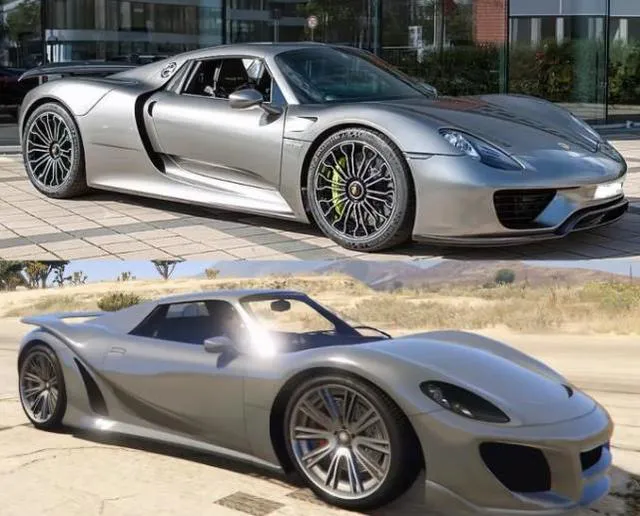 Gta5 中的車vs現實生活中的車 在虛擬世界當有錢人的感覺 遊戲内參